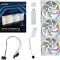 Комплект вентиляторів LIAN LI Uni Fan SL Wireless 120 Reverse Blade w/controller White 3-Pack (G99.12RSL1W3W.00)
