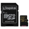 Карта пам'яті KINGSTON microSDXC Gold 64GB UHS-I U3 Class 10 + SD-adapter (SDCG/64GB)