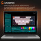 Клавиатура GAMEPRO MK160 V2 Warden QLAB Sakura Switch Black