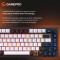Клавиатура GAMEPRO MK160 V2 Warden QLAB Sakura Switch Black