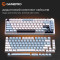 Клавиатура GAMEPRO MK160 V2 Warden QLAB Sakura Switch White