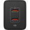Зарядное устройство SPIGEN Essential 47W Wall Charger 2xUSB-C Black (ACH09457)