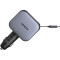 Автомобильное зарядное устройство UGREEN Nexode Car Charger 90W with Retractable USB-C Cable Space Gray (55909B)