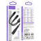 Кабель HOCO X123 Victory 2-in-1 Type-C to Type-C/Lightning 1м Black