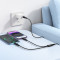 Кабель HOCO X123 Victory 2-in-1 Type-C to Type-C/Lightning 1м Black