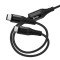 Кабель HOCO X123 Victory 2-in-1 Type-C to Type-C/Type-C 1м Black