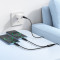 Кабель HOCO X123 Victory 2-in-1 Type-C to Type-C/Type-C 1м Black