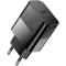 Зарядное устройство ESSAGER GaN PD30W Travel Charger Black w/Type-C cable (E30JSB1-SYTT1-T)