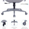Кресло офисное OFFICEPRO OC710 Unity Gray