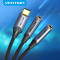 Кабель VENTION USB-C - 2xmini-jack 3.5 mm (F) 0.3м Black (BGNHY)