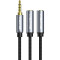 Кабель CABLETIME mini-jack 3.5mm 0.2м Black (CF14B)