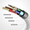 Кабель J5CREATE USB-C 60W Liquid Silicone Fast Charging Cable 1.8м White (JUCX18L18W-N)