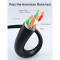 Патч-корд CABLETIME F/UTP Cat.6 CU 1м Black (CN61H)