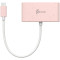 Порт-репликатор J5CREATE USB-C to HDMI & USB 3.0 with Power Delivery Earth Rose (JCA379ER-N)