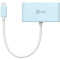 Порт-репликатор J5CREATE USB-C to HDMI & USB 3.0 with Power Delivery Fresh Cyan (JCA379EC-N)