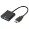 Адаптер ATCOM HDMI - VGA v1.4 Black (9220)