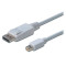Кабель DIGITUS DisplayPort - Mini DisplayPort 1м White (AK-340102-010-W)