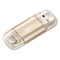Флэшка APACER AH190 128GB USB+Lightning3.1 Gold (AP128GAH190C-1)