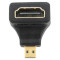 Адаптер кутовий CABLEXPERT Micro-HDMI - HDMI Black (A-HDMI-FDML)