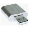 Внешняя звуковая карта DYNAMODE 3D Sound 7.1 USB2.0 Bulk Aluminium Silver