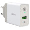 Зарядний пристрій ANKER PowerPort+ 1 White w/Micro-USB cable (B2013L21)