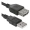 Кабель-удлинитель DEFENDER USB02-06 USB2.0 AM/AF 1.8м (87456)
