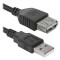 Кабель-подовжувач DEFENDER USB02-06 USB2.0 AM/AF 1.8м (87456)