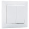 Выключатель двойной проходной SVEN Comfort SE-60018 White (07100043)