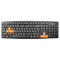 Клавиатура FRIMECOM FC-838 Black/Orange