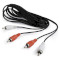 Кабель CABLEXPERT Audio 2xRCA - 2xRCA 10м Black (CCA-2R2R-10M)