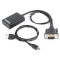 Адаптер CABLEXPERT VGA - HDMI v1.4 Black (A-VGA-HDMI-01)