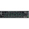 Наліпки на клавіатуру GRAND-X чорні із зеленими та білими літерами, EN/UA (GXDGUA)