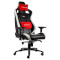 Крісло геймерське NOBLECHAIRS Epic Real Leather Black/White/Red (GAGC-034)