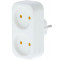 Сетевой разветвитель TECRO SC-2 White, 2 розетки