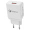 Зарядное устройство POWERPLANT 1xUSB-A, QC3.0, 3A White (SC230082)