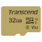 Карта памяти TRANSCEND microSDHC 500S 32GB UHS-I U3 V30 Class 10 + SD-adapter (TS32GUSD500S)