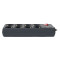 Мережевий фільтр REAL-EL RS-8 Protect USB Black, 8 розеток, 2xUSB, 3м (EL122300020)