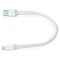 Кабель COLORWAY Soft Silicone USB to Apple Lightning 0.25м White (CW-CBUM-LM25W)