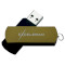 Флешка EXCELERAM P2 64GB USB2.0 Black/Brown (EXP2U2BRB64)