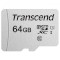 Карта памяти TRANSCEND microSDXC 300S 64GB UHS-I Class 10 + SD-adapter (TS64GUSD300S-A)