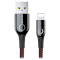 Кабель BASEUS C-shaped Light Intelligent Power-Off Cable for Lightning 1м Black (CALCD-01)