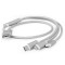 Кабель CABLEXPERT USB2.0 AM/Apple Lightning/Micro-BM/Type-C Silver 1м (CC-USB2-AM31-1M-S)