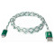 Кабель DEFENDER USB08-03LT USB2.0 AM/Micro-BM Green 1м (87557)