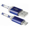 Кабель DEFENDER USB08-03LT USB2.0 AM/Micro-BM Blue 1м (87555)