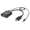 Адаптер MANHATTAN HDMI - VGA+Audio v1.3 Black (151450)