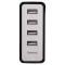 Зарядное устройство HAMA Auto-Detect 4-Port USB Charging Adapter Black (00054182)