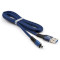 Кабель VINGA USB2.0 AM/Micro-BM Blue 1м (VCPDCMFNB1B)