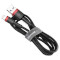 Кабель BASEUS Cafule Cable USB for Lightning 2м Red/Black (CALKLF-C19)