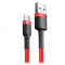 Кабель BASEUS Cafule Cable USB for Type-C 1м Red (CATKLF-B09)