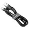 Кабель BASEUS Cafule Cable USB for Lightning 0.5м Gray/Black (CALKLF-AG1)